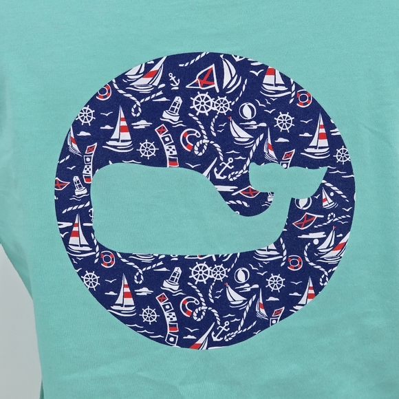 Vineyard Vines Long Sleeve Women's T Shirt Nautical Design SZ S - Picture 4 of 7